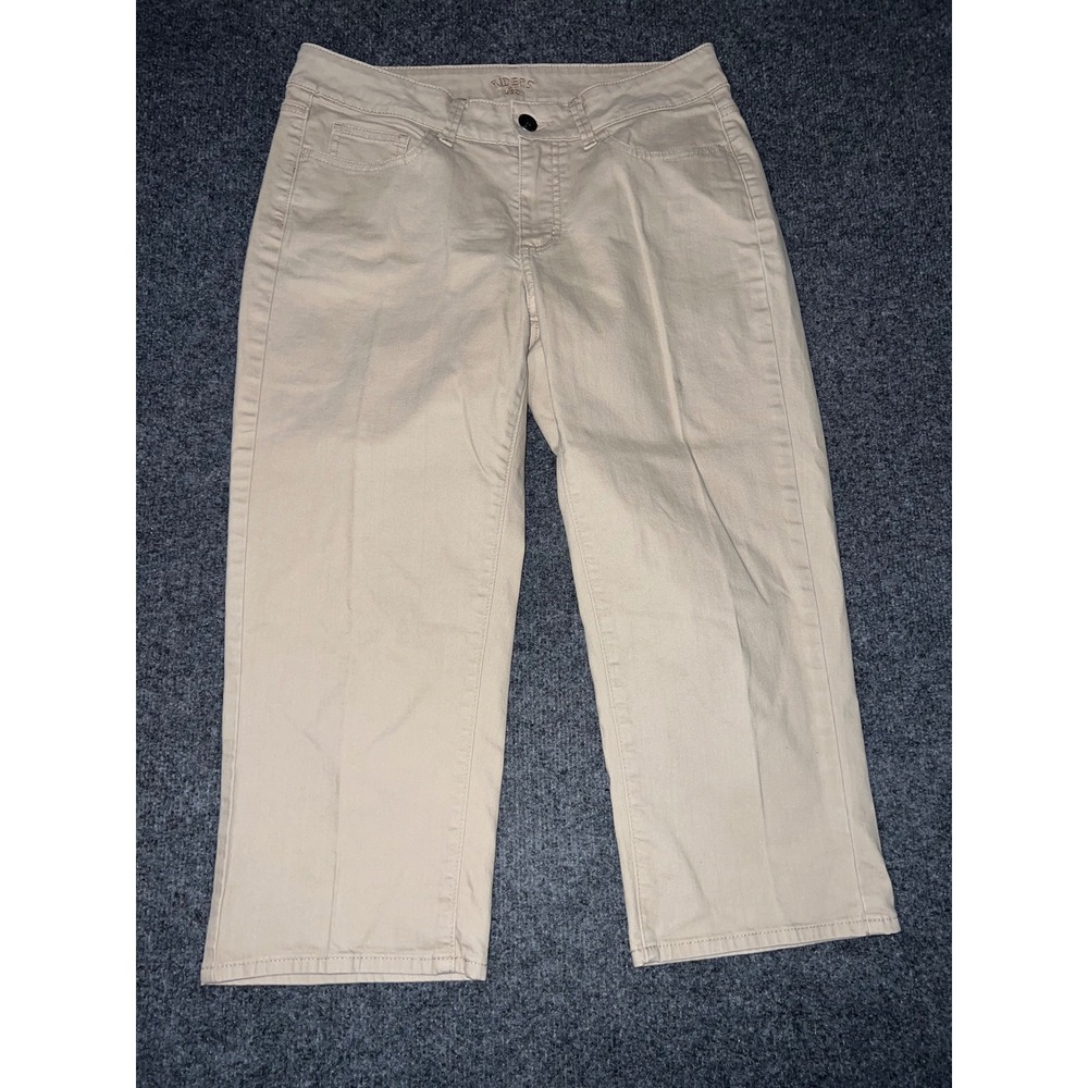 Riders by Lee Womens Tan Beige Capri Pants Size 10M Cotton Stretch 13117L3